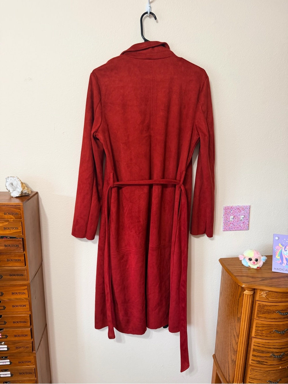 JustFab full length coat size L NWOT - Picture 8 of 10
